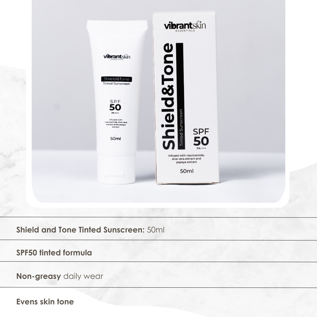 Shield and Tone (Tinted Sunscreen SPF50)
